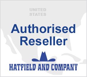 Map of USA with Hatfield and Co logo
