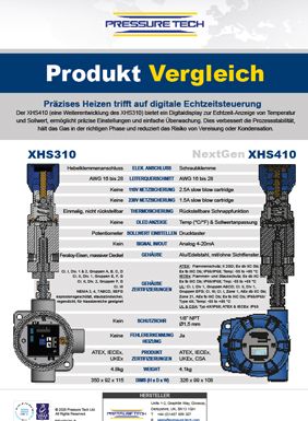 XHS310 v XHS410 Comparison Flyer (DE)