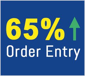 We have recorded a 65% increase in sales order intake for the first half of this financial year.