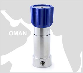 World map showing Oman and a hydraulic pressure regulator