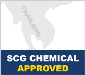 Map of Thailand with text SCG Chemical approved