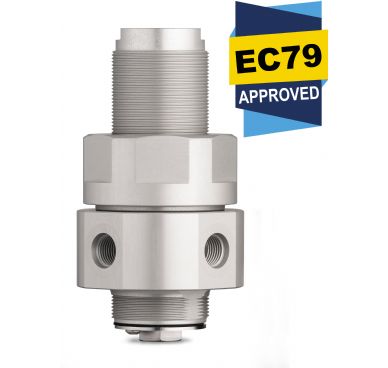 Pressure Tech AUTO438 Piston-Sensed Pressure Regulator with EC79 approval logo