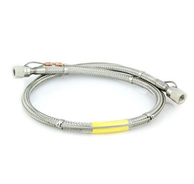 Pressure Tech 1 Metre Flexible Cylinder Hose with Anti Whip Cables